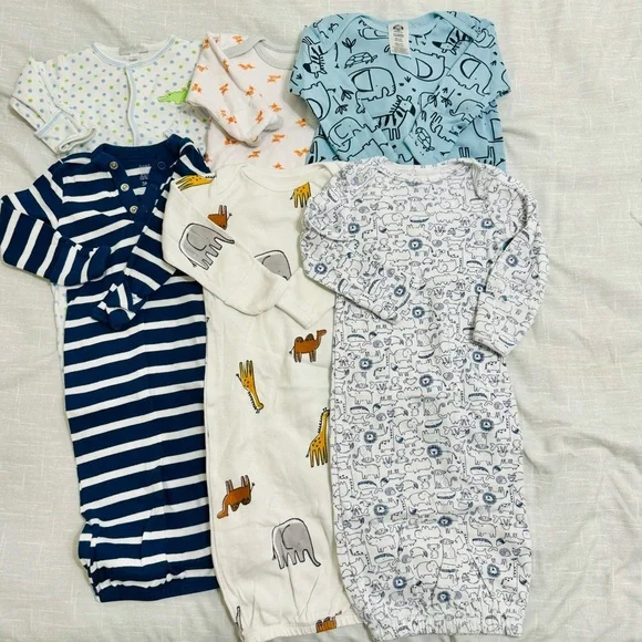 Baby Bundle Footie Sleep Sack Onesies 0-3m - Picture 4 of 4